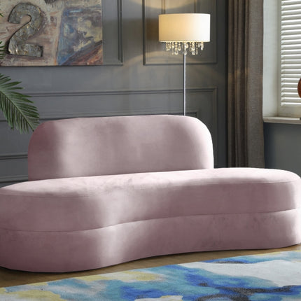 Kabwe Velvet Sofa Pink