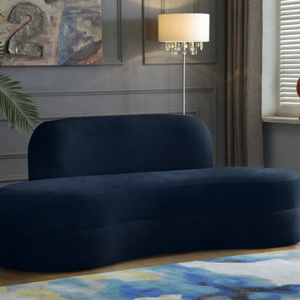 Kabwe Velvet Sofa Navy