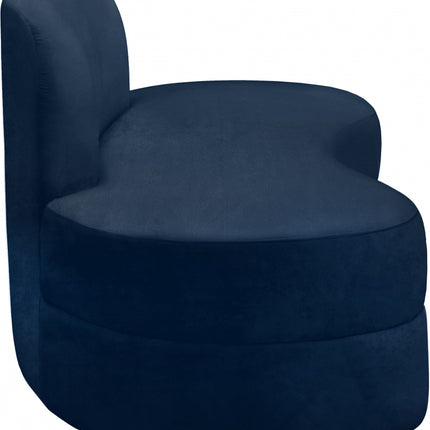 Kabwe Velvet Sofa Navy