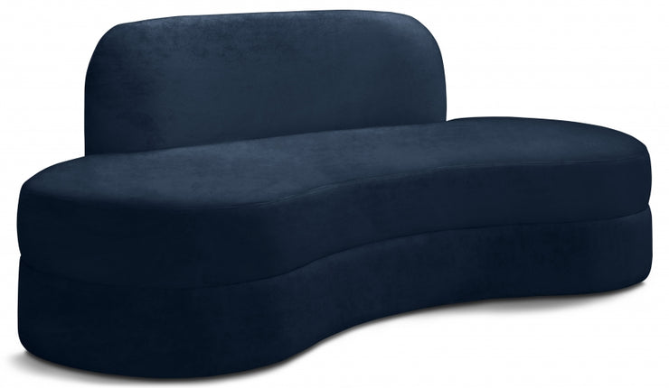 Kabwe Velvet Sofa Navy