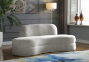Kabwe Velvet Sofa Cream