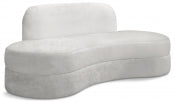 Kabwe Velvet Sofa Cream