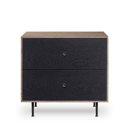 latika-nightstand-2-drawer-black