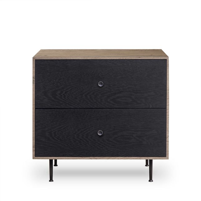 latika-nightstand-2-drawer-black