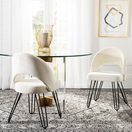 george-velvet-retro-side-chair-creme-black-set-2