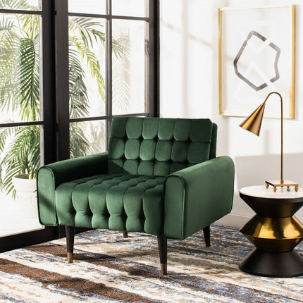 meris-tufted-arm-chair-forest-green-black-brass