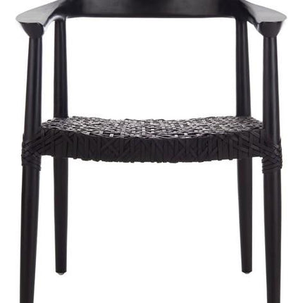 helen-leather-woven-arm-chair-black