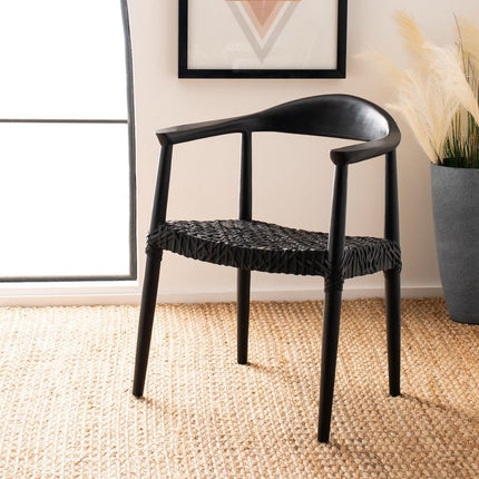helen-leather-woven-arm-chair-black