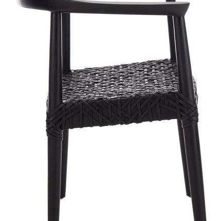 helen-leather-woven-arm-chair-black
