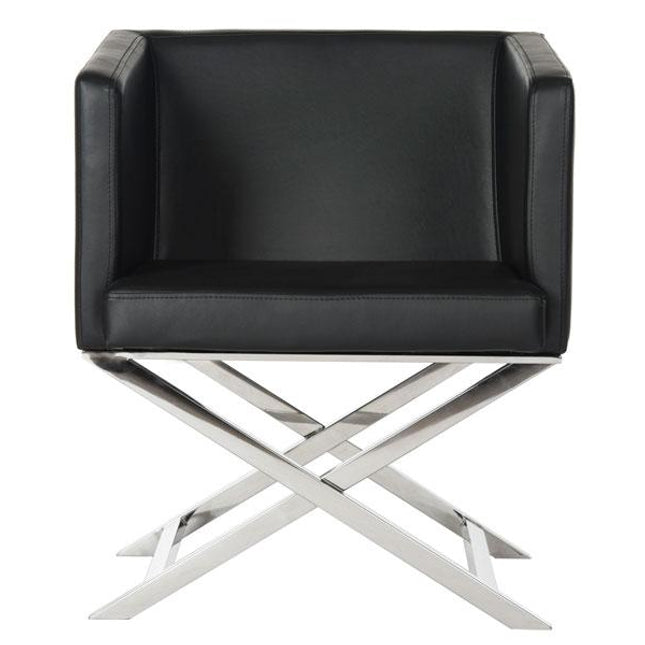 dionne-bonded-leather-chrome-cross-leg-chair-black-chrome