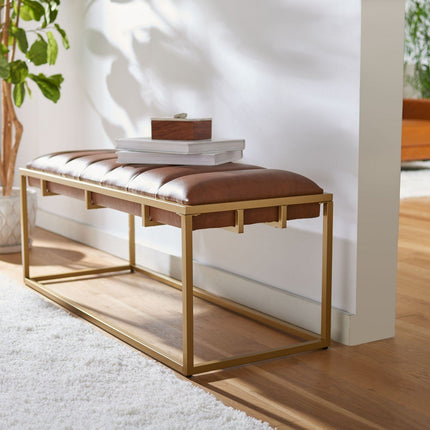 grace-chanell-tufted-bench-brown-pu-leather-gold
