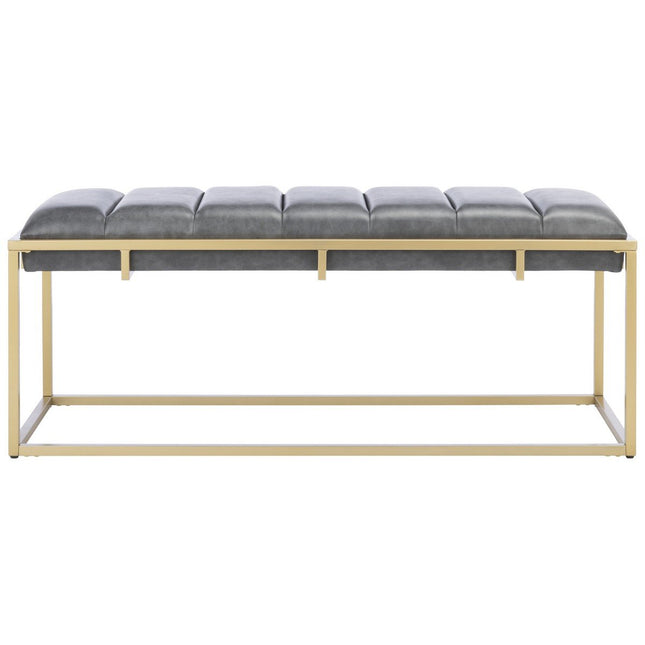 grace-chanell-tufted-bench-grey-pu-leather-gold