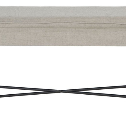marilyn-cushioned-x-bench-light-grey-linen-black