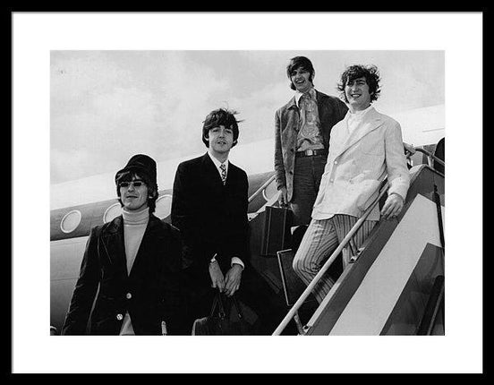 the-beatles-at-airport-framed-print