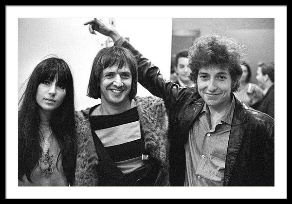 bob-dylan-with-sonny-cher-framed-print