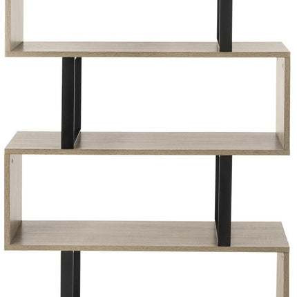 elsie-retro-mid-century-wood-etagere-bookcase-oak-black