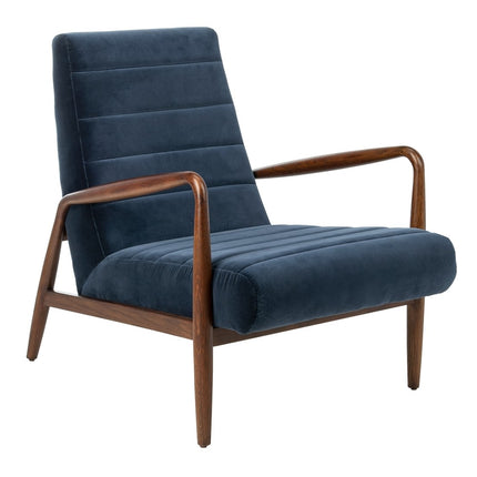 sabello-channel-tufted-arm-chair-navy-dark-walnut