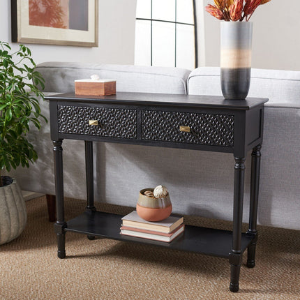 pansy-2-drawer-console-table-black