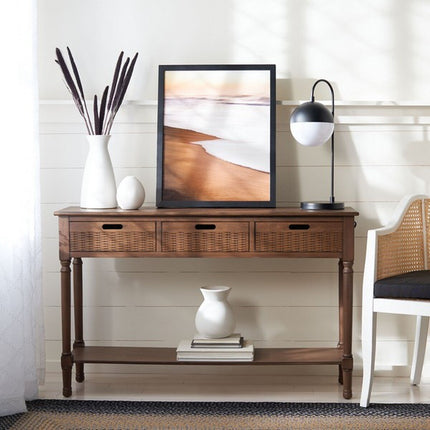 gracyn-3-drawer-console-brown