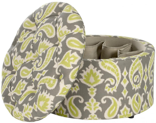 niska-shoe-ottoman-ikat-grass-green-grey-beige