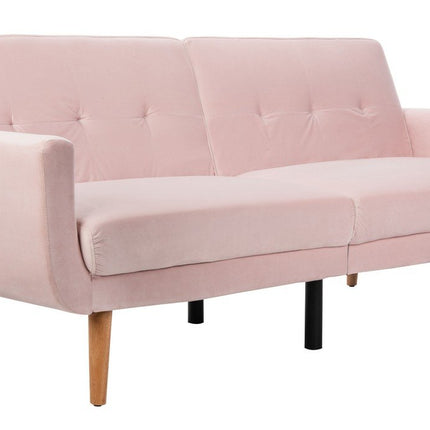 winston-foldable-futon-bed-pink-velvet-natural