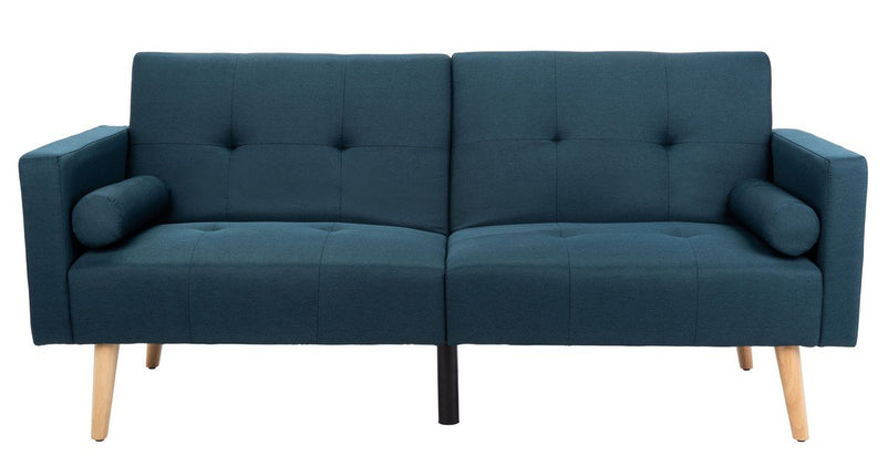 raymond-foldable-futon-bed-with-pillow-navy