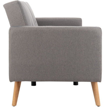 raymond-foldable-futon-bed-with-pillow-grey-linen