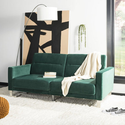 bree-foldable-sofa-bed-emerald-green-silver