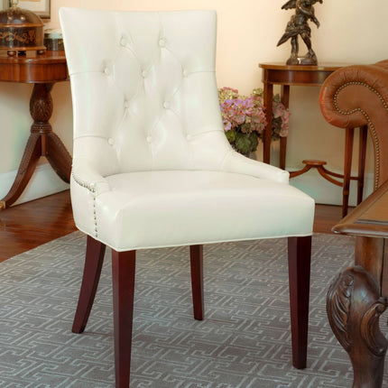 kacia-19h-linen-tufted-chair-nickel-nail-heads-flat-cream-cherry-mahogany