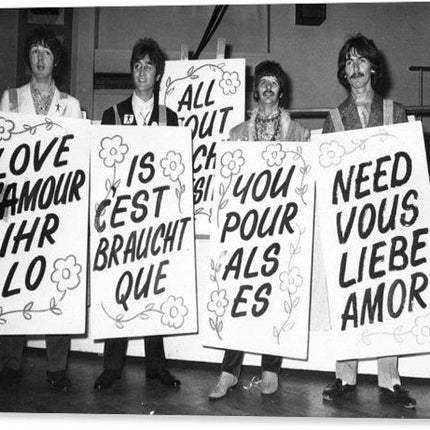 the-beatles-sporting-multi-lingual-love-is-all-you-need-acrylic-print