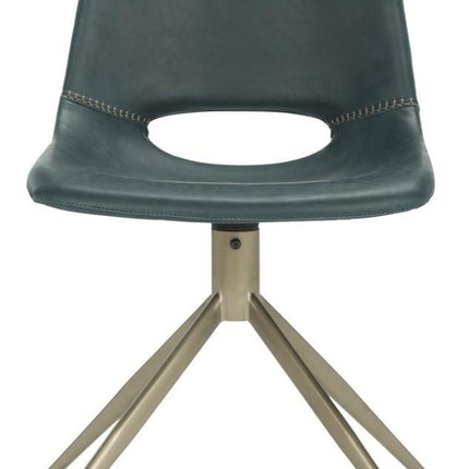 yates-midcentury-modern-leather-swivel-dining-chair-set-of-2-blue-brass