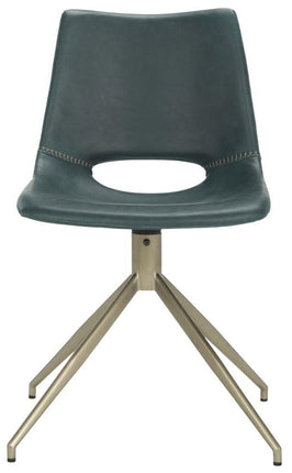 yates-midcentury-modern-leather-swivel-dining-chair-set-of-2-blue-brass