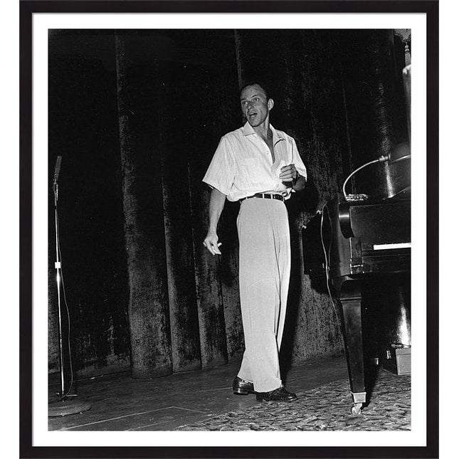 sinatra-rehearsing-on-stage-framed-print