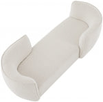 Davignon Boucle Fabric Chaise Lounge creme
