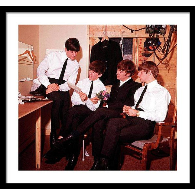 the-beatles-read-a-letter-in-their-dressing-room