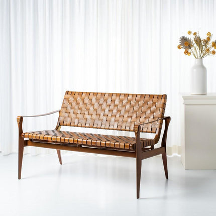 leonard-leather-loveseat-brown-light-brown