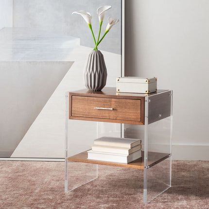 presha-1-drawer-acrylic-nightstand-walnut