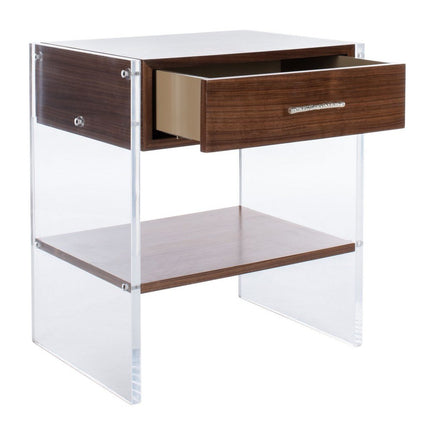 presha-1-drawer-acrylic-nightstand-walnut