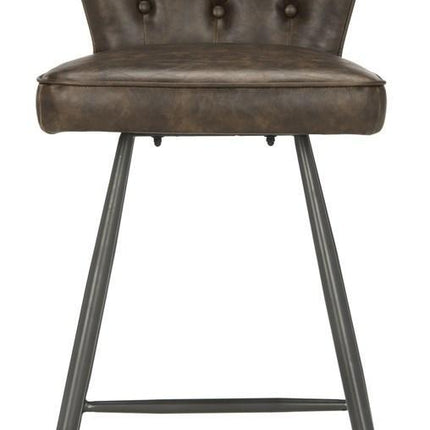 gilley-mid-century-modern-leather-tufted-swivel-counter-stool-set-of-2-brown-black-fox1702a-set2