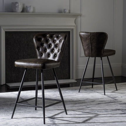 gilley-mid-century-modern-leather-tufted-swivel-counter-stool-set-of-2-brown-black-fox1702a-set2