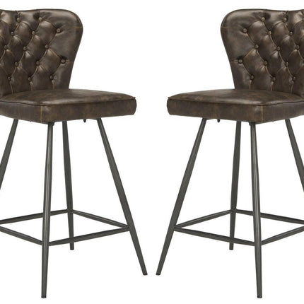 gilley-mid-century-modern-leather-tufted-swivel-counter-stool-set-of-2-brown-black-fox1702a-set2