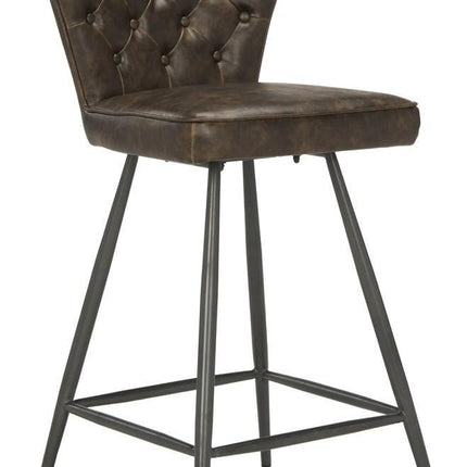 gilley-mid-century-modern-leather-tufted-swivel-counter-stool-set-of-2-brown-black-fox1702a-set2